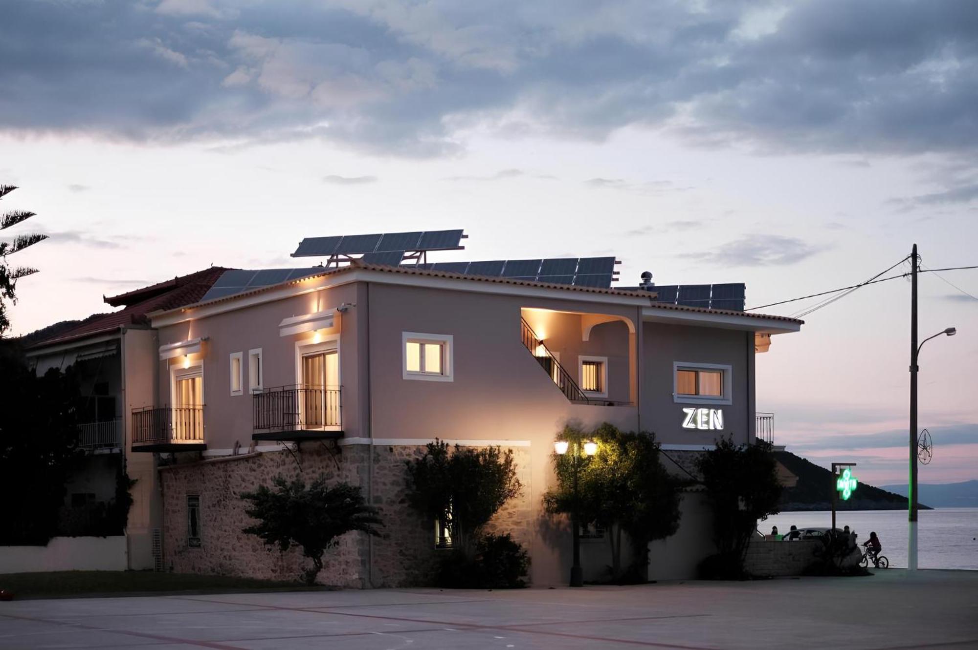 Zen Minimal Luxury Housing Tyros Villa Exteriör bild